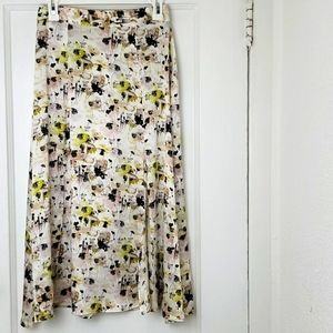 Designer Kelly Love 100% silk midi skirt- s